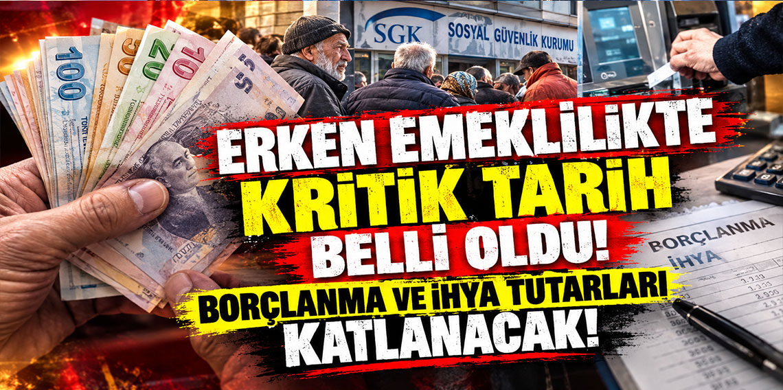 Erken emeklilikte kritik tarih belli oldu! Borçlanma ve ihya tutarları katlanacak!