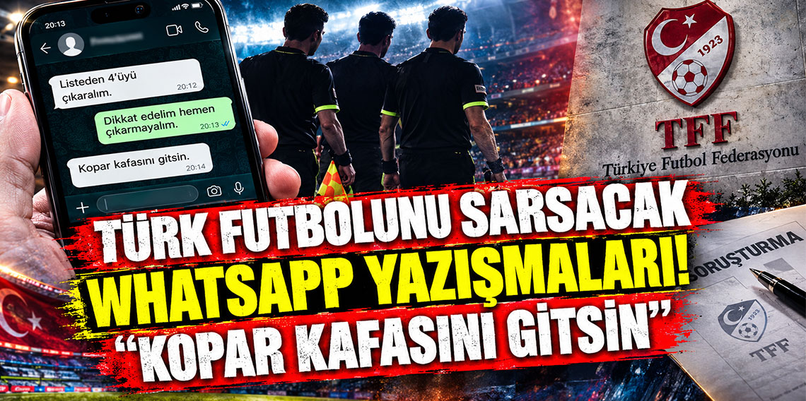 Türk futbolunu sarsacak WhatsApp yazışmaları: Kopar kafasını gitsin