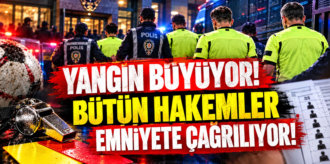Yangın büyüyor! Bütün hakemler emniyete çağrılıyor