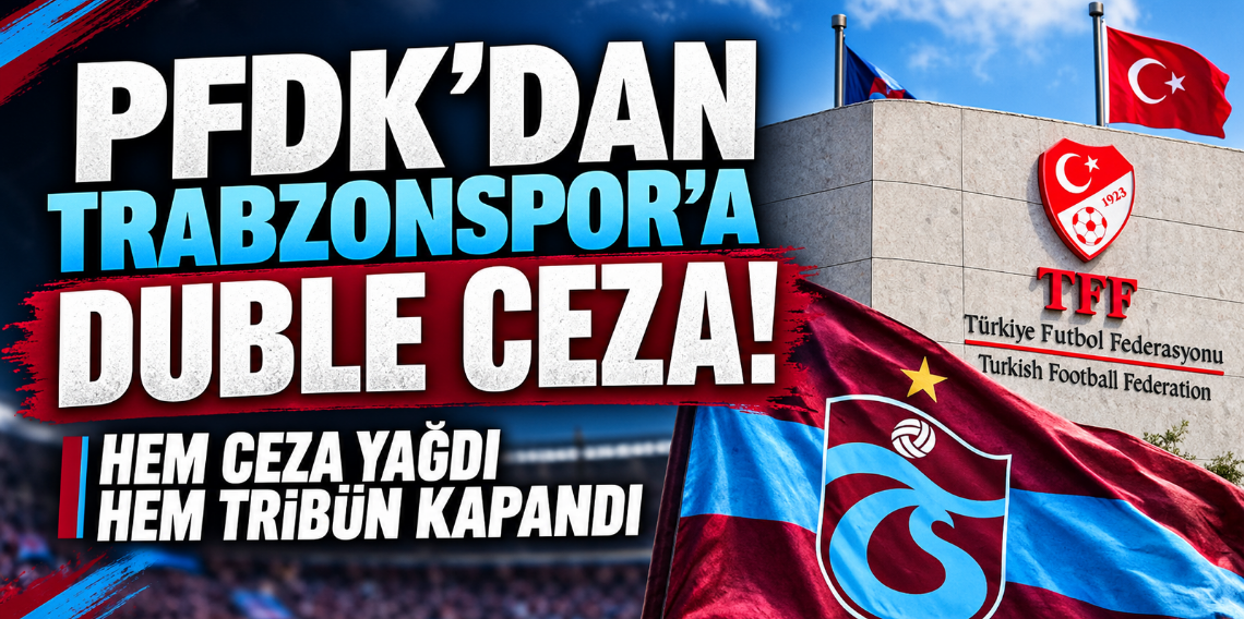 PFDK'dan Trabzonspor'a ağır ceza! Derbinin faturası belli oldu