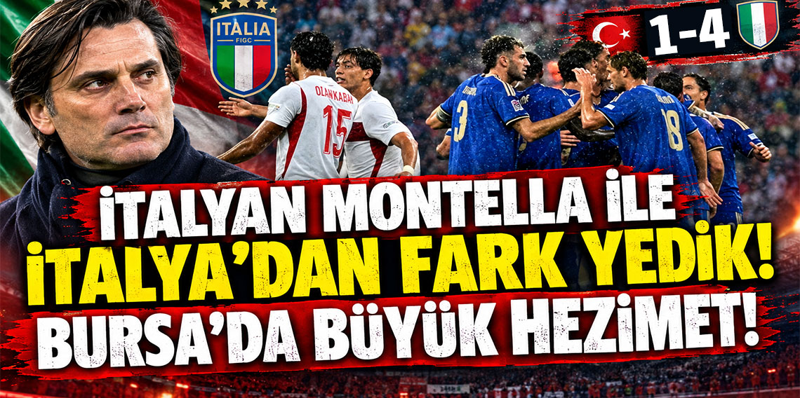 İTALYAN MONTELLA İLE İTALYA'DAN FARK YEDİK! BURSA'DA BÜYÜK HEZİMET!