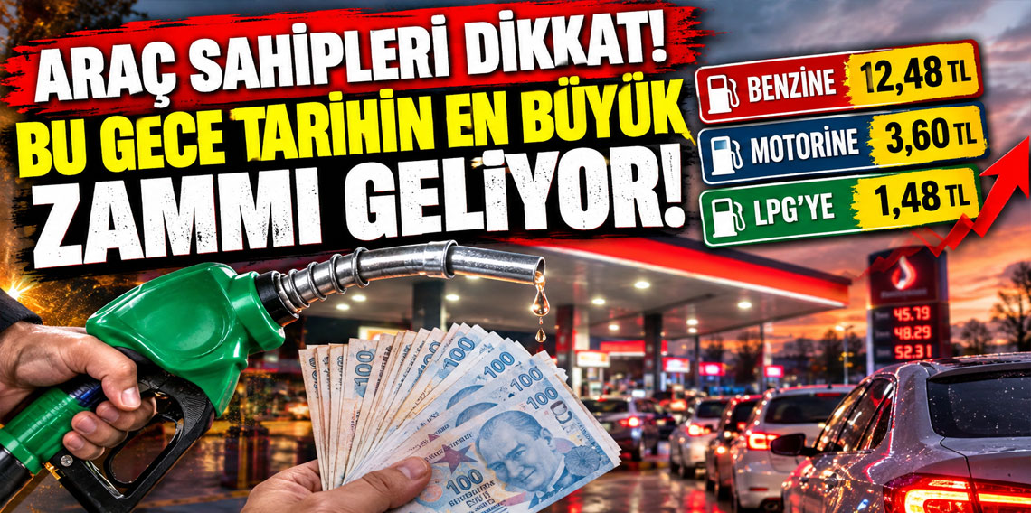 Araç sahipleri dikkat! Bu gece tarihin en büyük zammı geliyor!