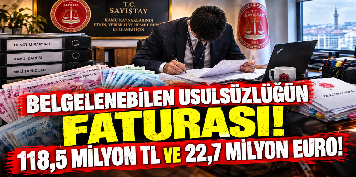 Belgelenebilen usulsüzlüğün faturası: 118,5 milyon TL ve 22,7 milyon euro