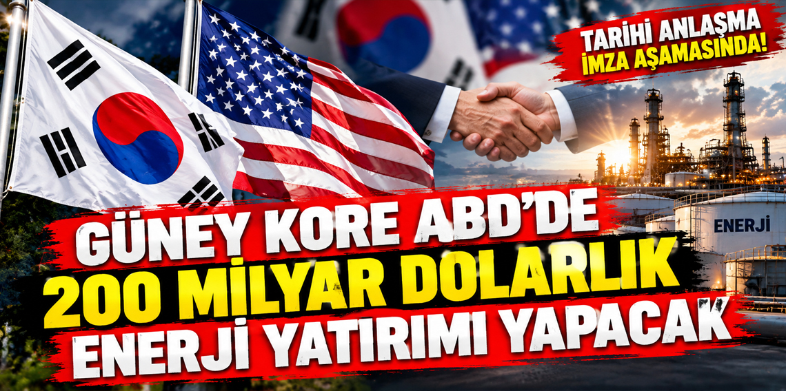Güney Kore ABD'de 200 milyar dolarlık enerji yatırımı yapacak
