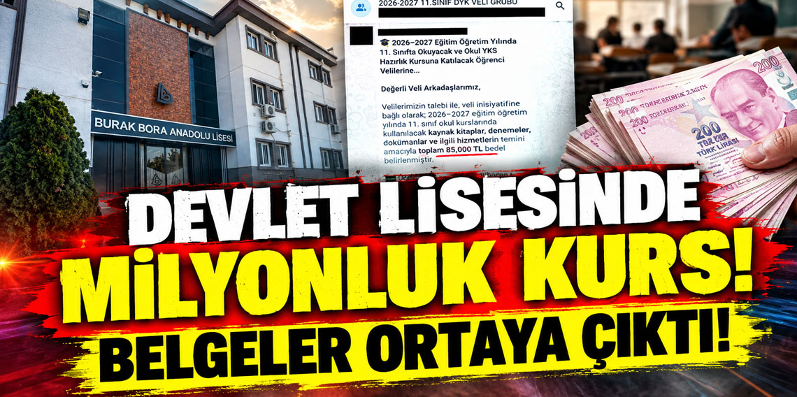 Devlet lisesinde milyonluk kurs