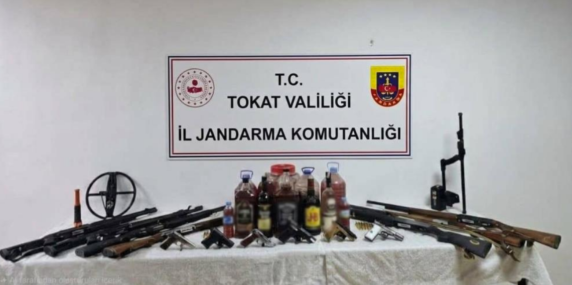 Tokat'ta silah kaçakçılığı operasyonunda 29 kişi gözaltına alındı