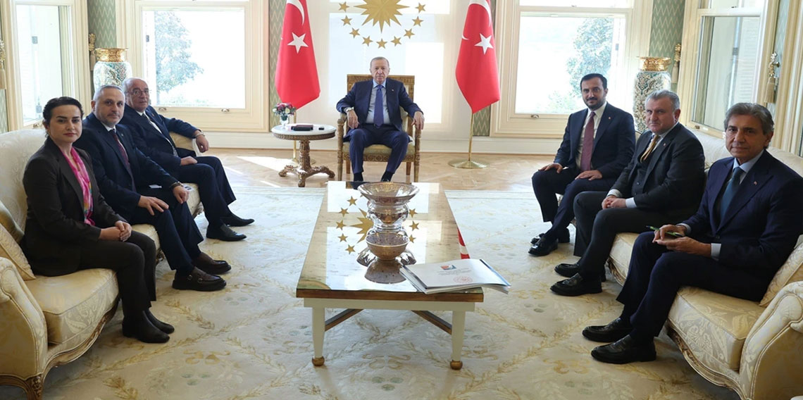 Cumhurbaşkanı Erdoğan, Orhan Çerkez ve Sacit Terzi'yi kabul etti