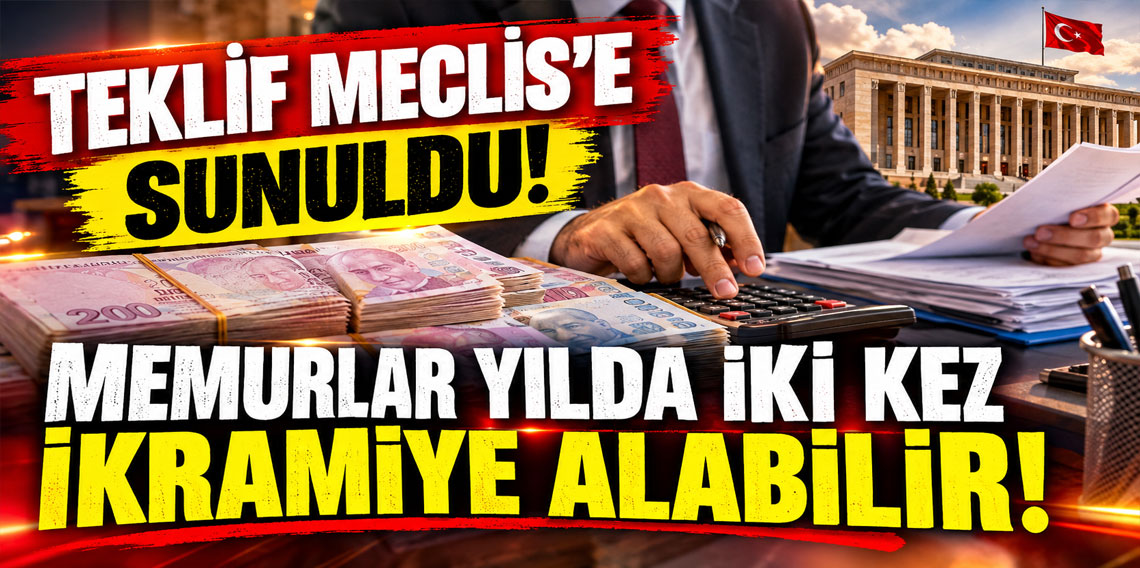 Teklif Meclis'e sunuldu! Memurlar yılda iki kez ikramiye alabilir