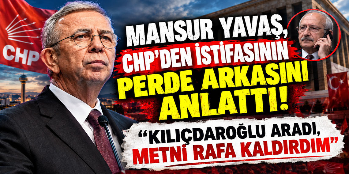 Mansur Yavaş, CHP'den istifasının perde arkasını anlattı! Kılıçdaroğlu aradı, metni rafa kaldırdım