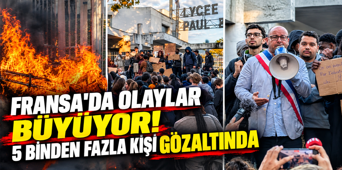 Fransa'daki lise eylemlerinde 5 günde 5 binden fazla kişi gözaltına alındı