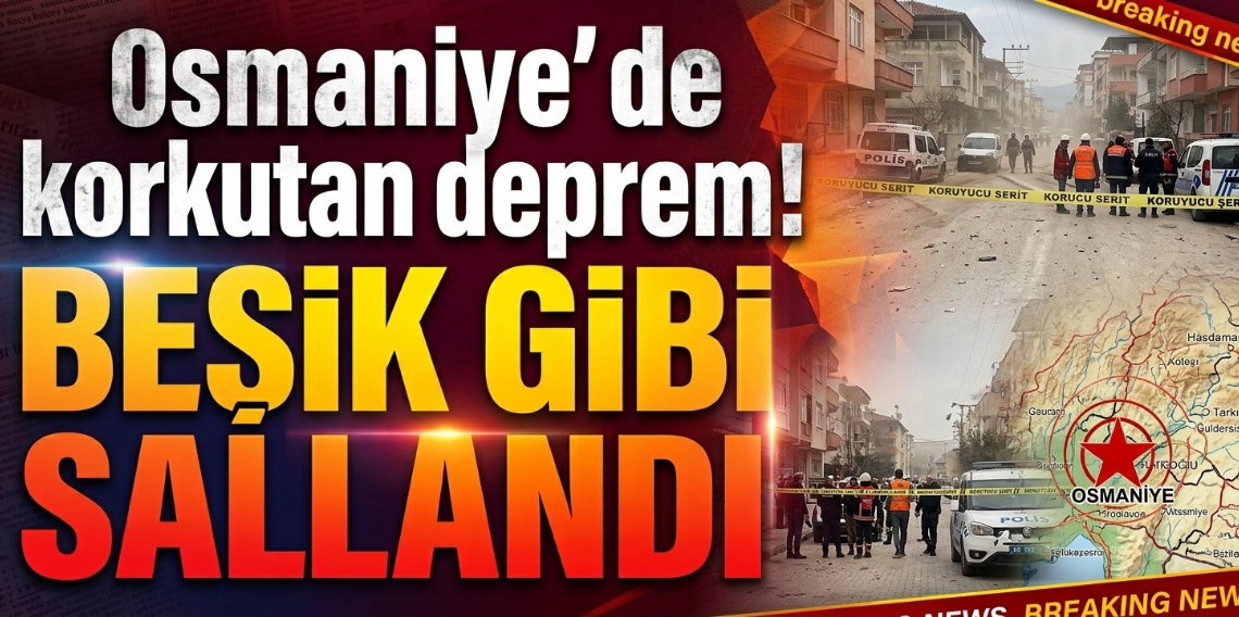 Osmaniye'de korkutan deprem