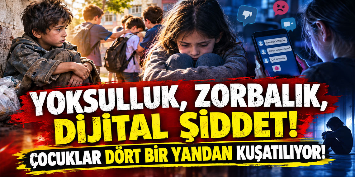 Çocuklar şiddetin kıskacında