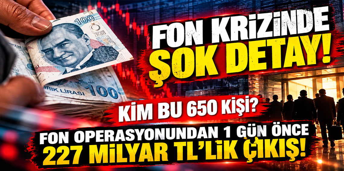 Kim bu 650 kişi? Fon operasyonundan 1 gün önce 227 milyar TL'lik çıkış!