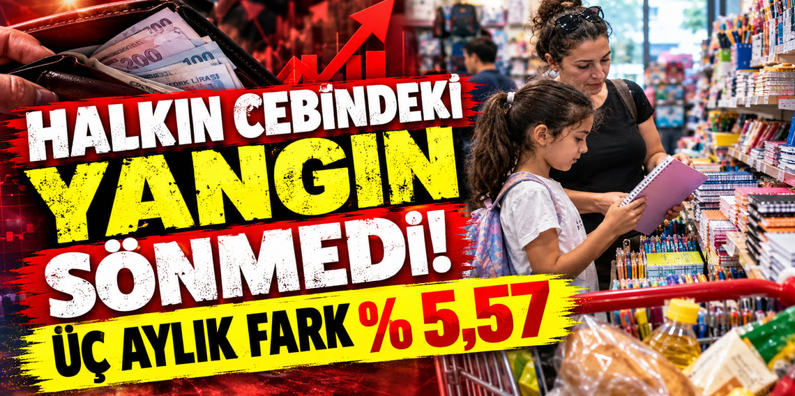 HALKIN CEBİNDEKİ YANGIN SÖNMEDİ! ÜÇ AYLIK FARK % 5,57