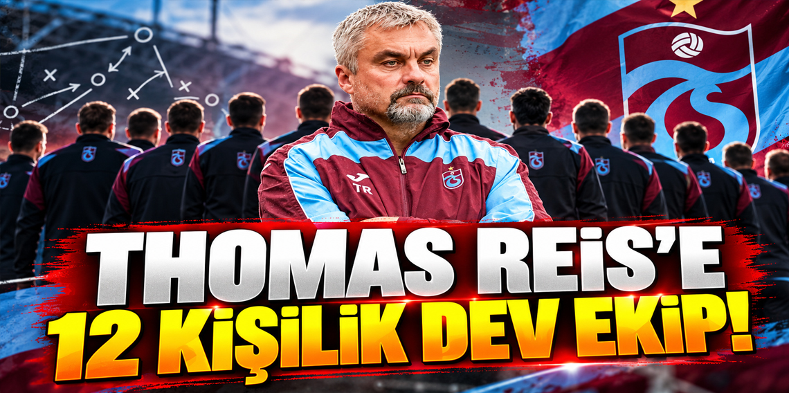 Trabzonspor Teknik Direktörü Reis'e Dev Ekip!