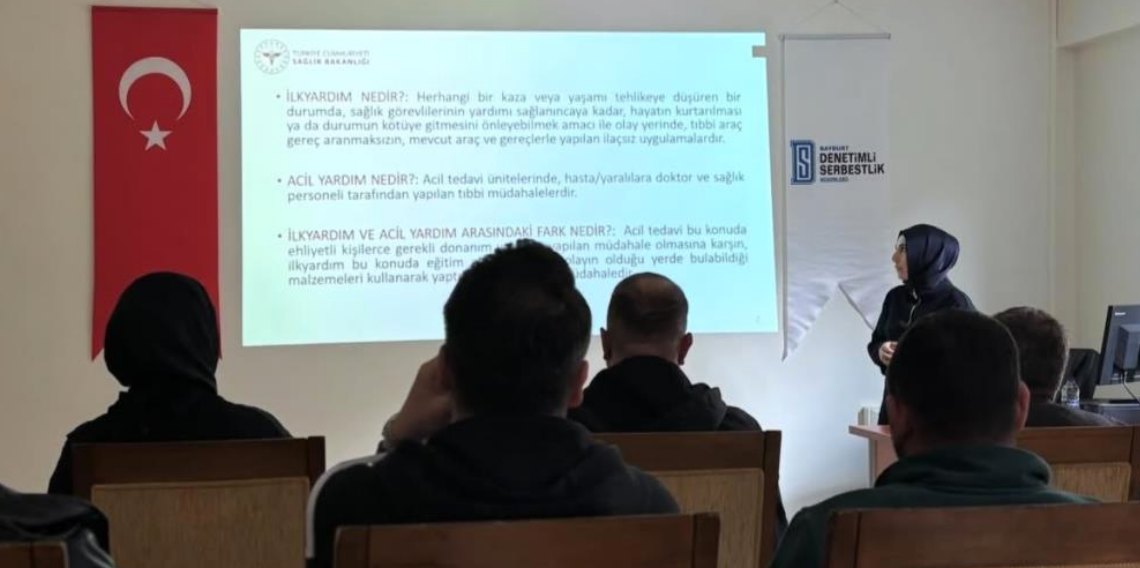 Bayburt’ta ilk yardım semineri düzenlendi