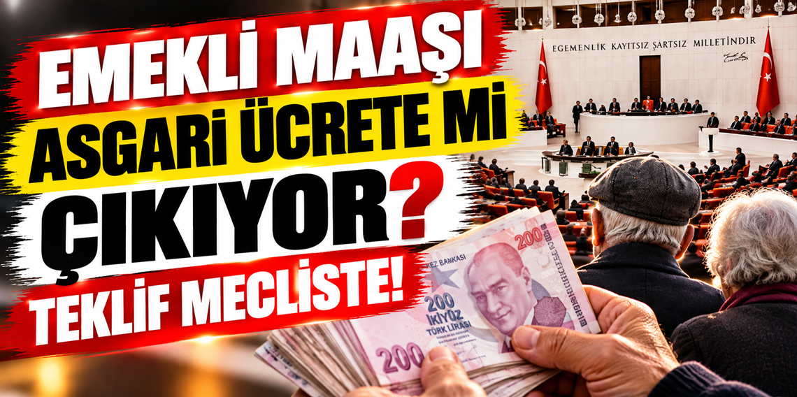 Emekli ikramiye sayısını 4'e, tutarı da asgari ücrete çıkartacak teklif Meclis'te!