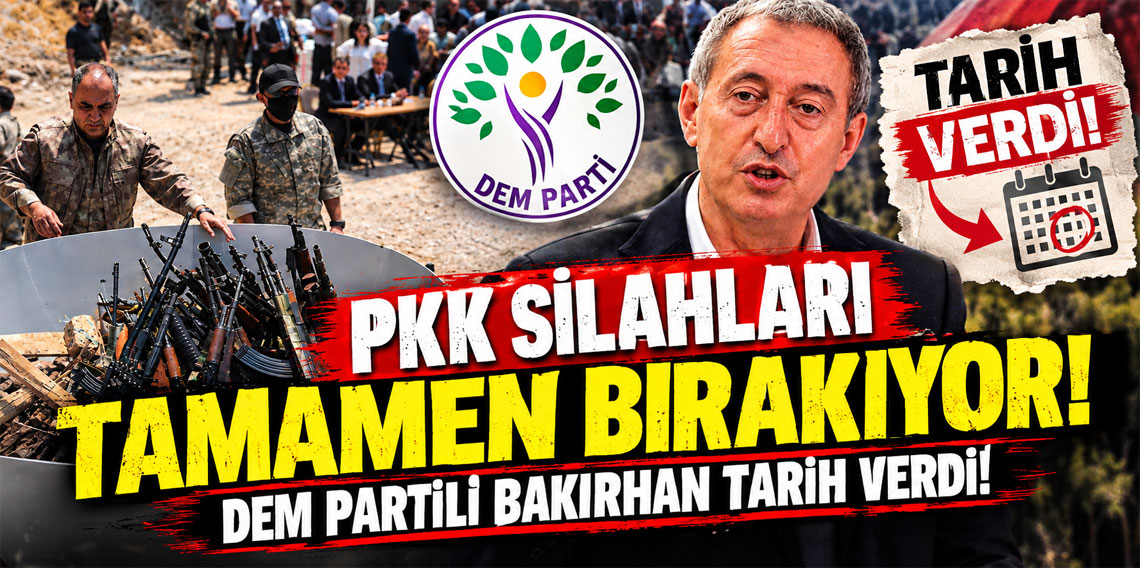 PKK silahları tamamen bırakıyor! DEM Partili Bakırhan tarih verdi!