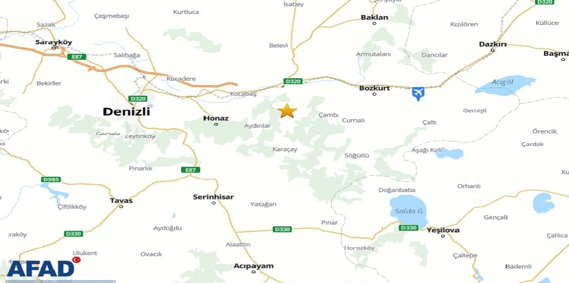 Denizli 3.9 ve 6 artçı ile sallandı