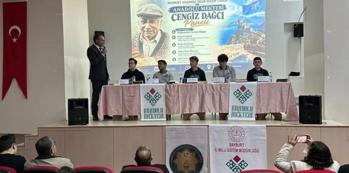Anadolu Mektebi Cengiz Dağcı Paneli Anadolu İmam Hatip Lisesinde devam etti