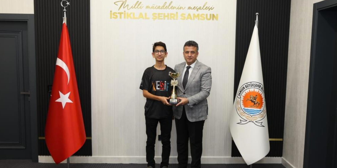 Başkan Doğan’dan Türkiye Dron Şampiyonu Yiğit’e tebrik