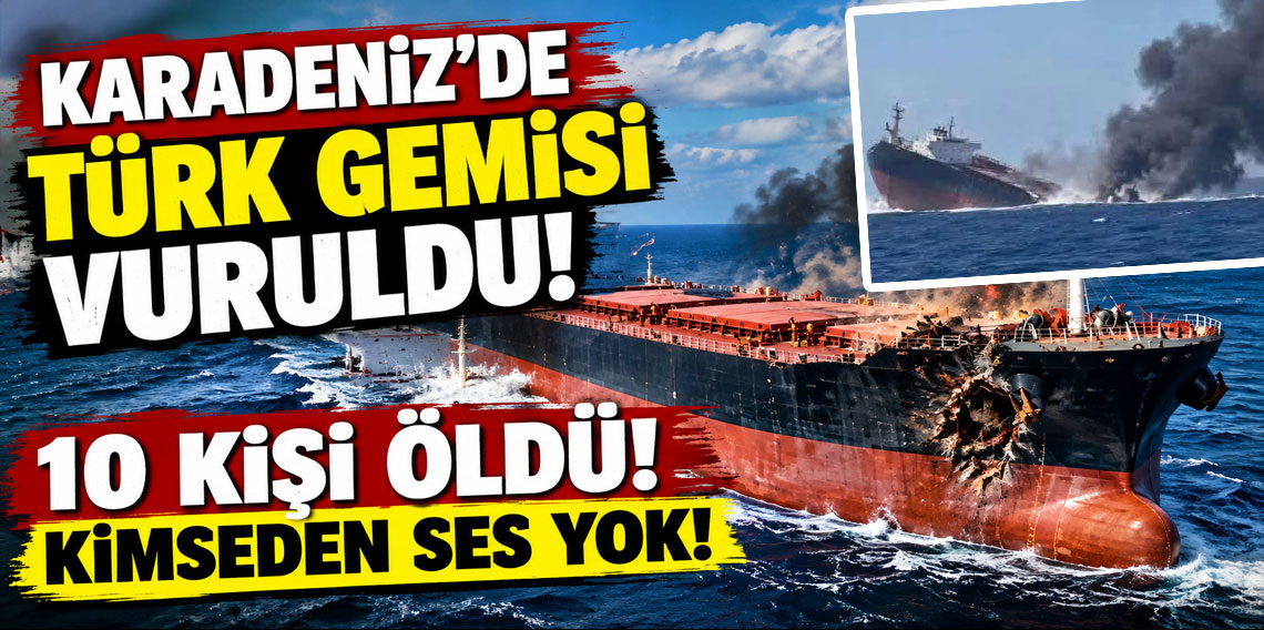 Karadeniz'de Türk gemisi vuruldu, kimseden ses yok