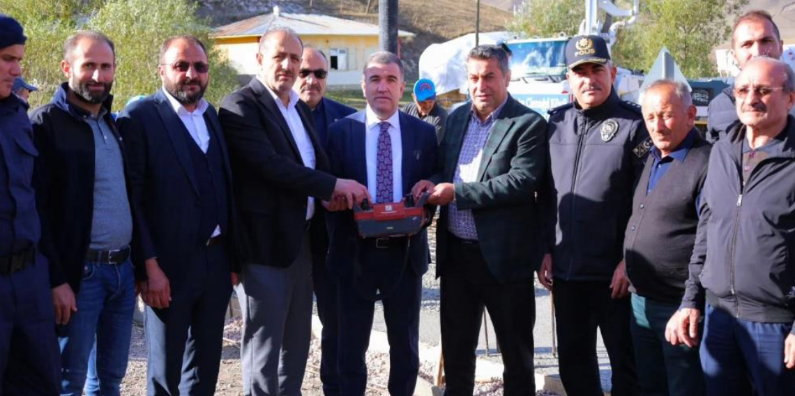 Bayburt Ortaçimağıl köyünde köy konağının temeli atıldı