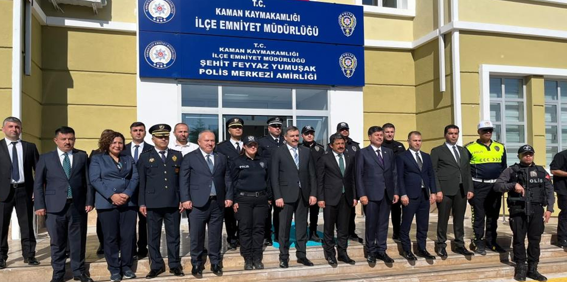 Bakan çiftçi; Kaman'da emniyet müdürlüğü ve öğretmenevi binasını ziyaret etti