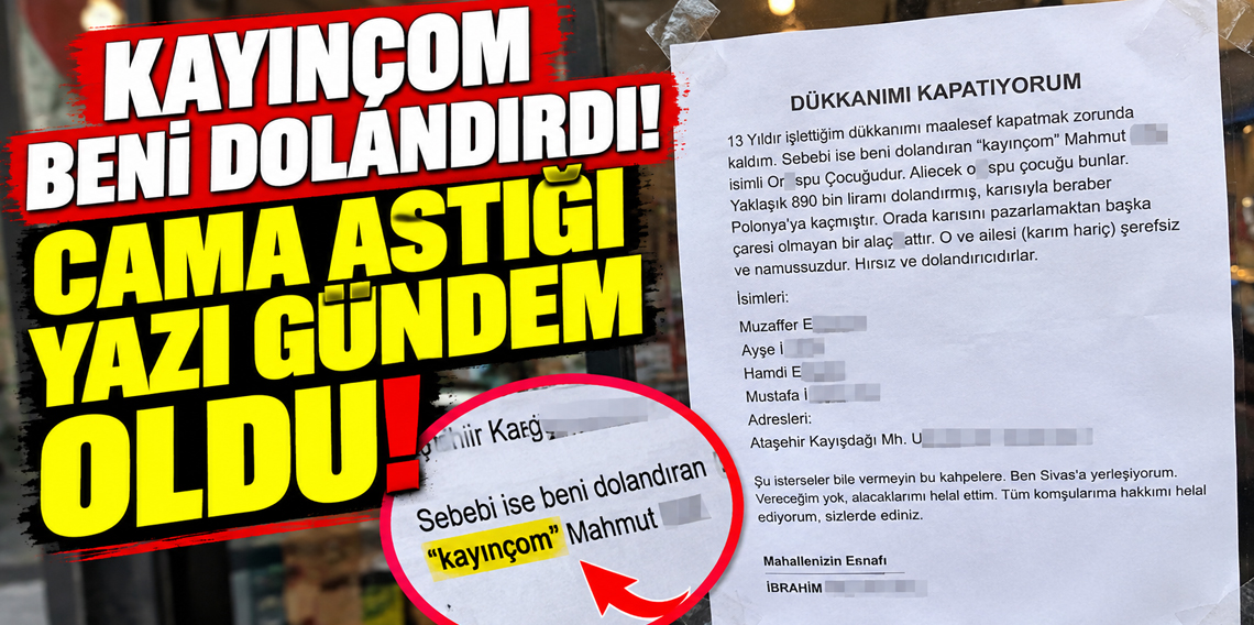 13 yıllık işletmesini kapattı, cama bıraktığı not gündem oldu