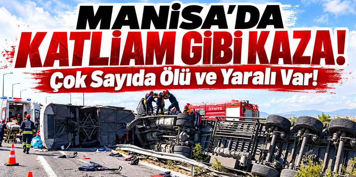 Manisa’da katliam gibi kaza! 11 ölü, 27 yaralı