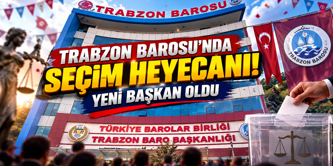 Trabzon Barosu seçimlerinde Hakan Orhan güven tazeledi! İşte sonuçlar