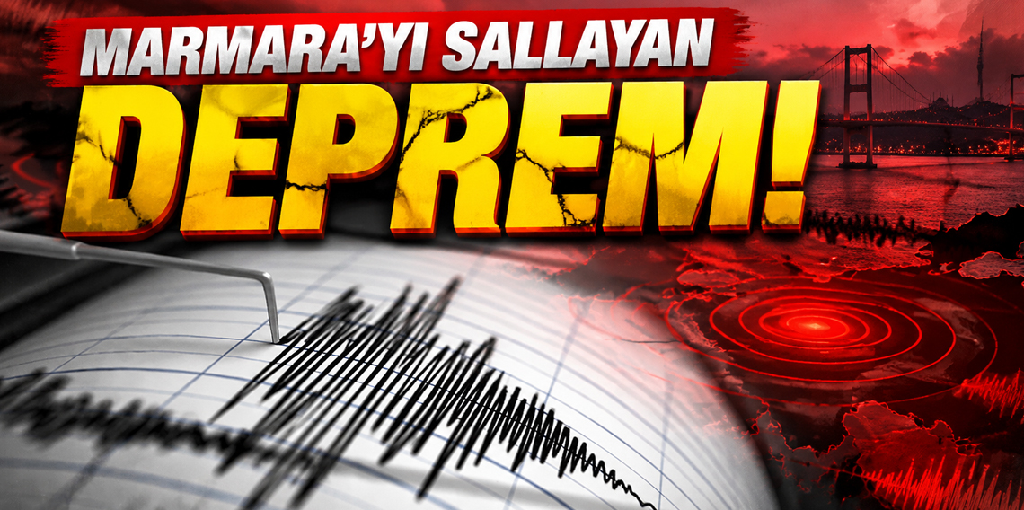 Marmarada 3.5 büyüklüğünde deprem! İstanbul'da sallandı