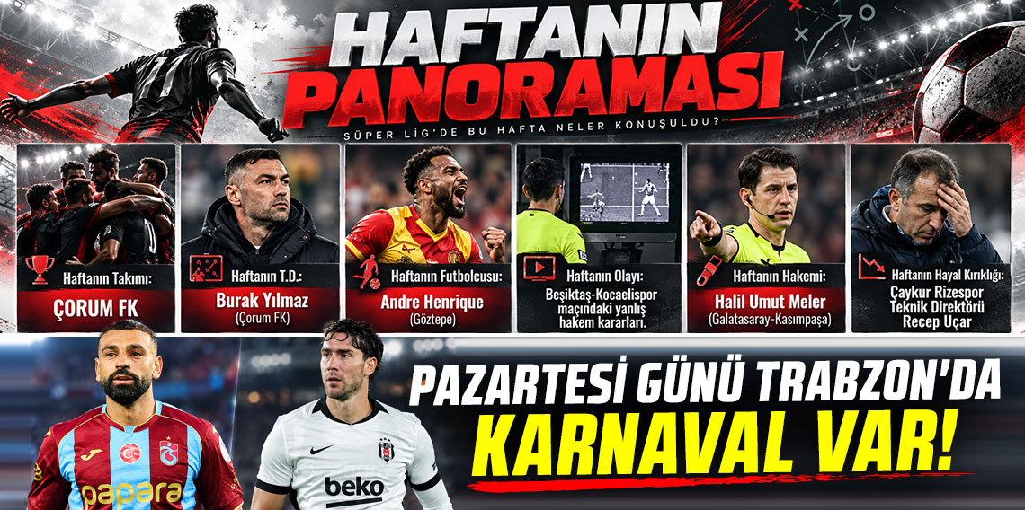 Süper Lig’de 7. haftanın panoraması! PAZARTESİ GÜNÜ TRABZON'DA KARNAVAL VAR!