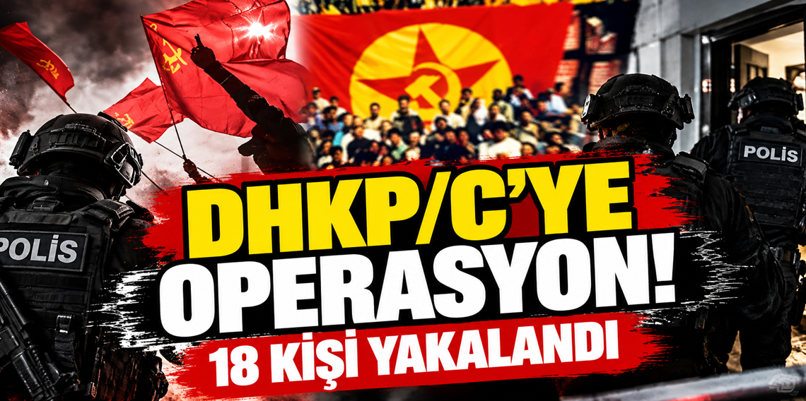 DHKP/C'ye yönelik 6 ilde operasyon: 18 şüpheli yakalandı