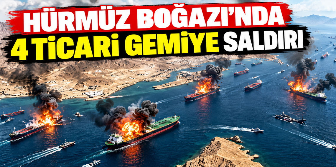 Hürmüz Boğazı’nda 4 ticari gemiye saldırı