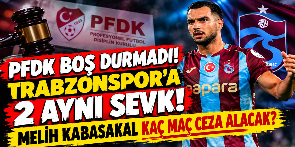 Trabzonspor PFDK’ya sevk edildi! Melih Kabasakal için tedbir kararı