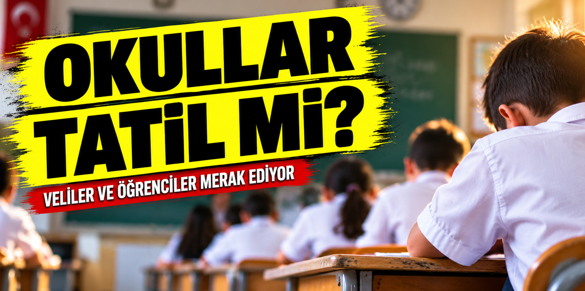 Aşırı yağışlar nedeniyle okullar tatil edildi