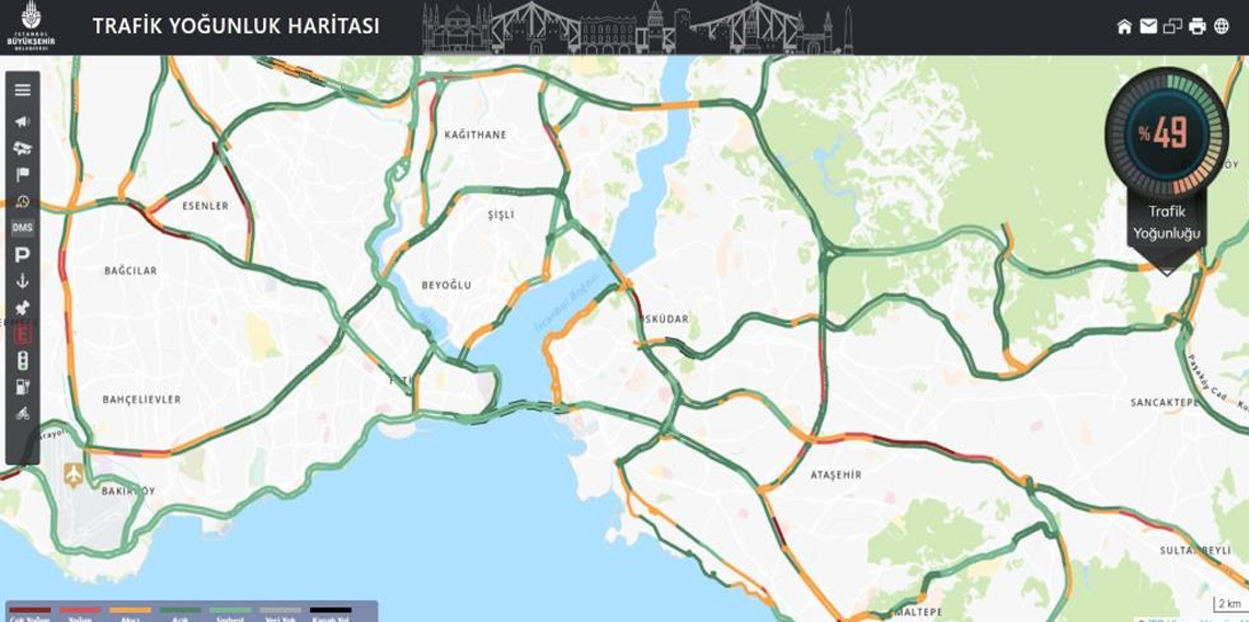 İstanbul’da trafik kitlendi