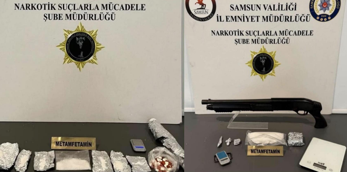 Samsun'da uyuşturucu operasyonu: 4 kişi yakalandı
