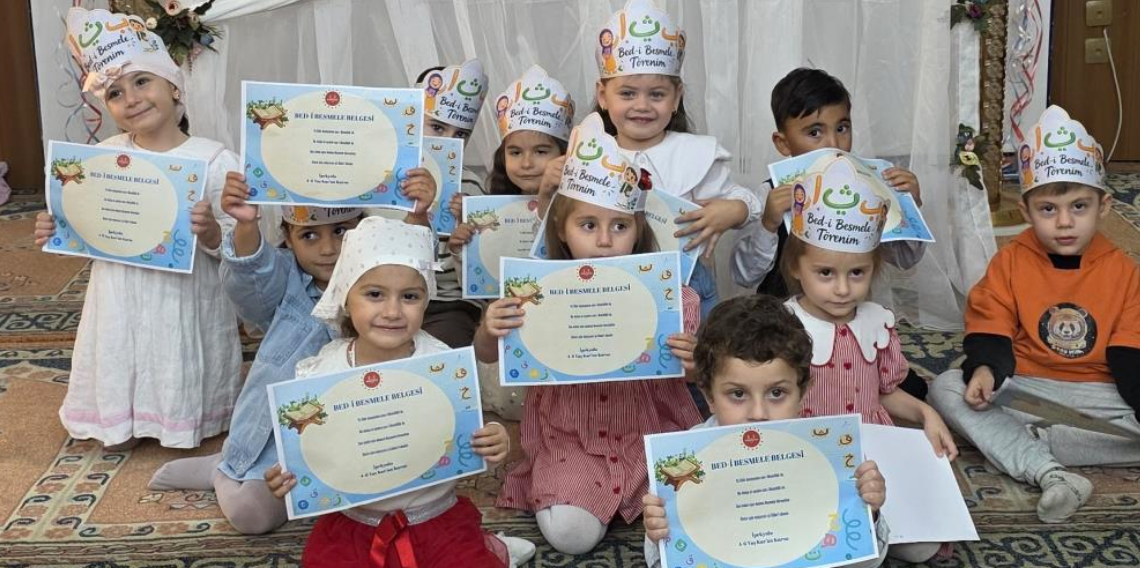 Ordu'da miniklerin 'Bed-i Besmele' heyecanı