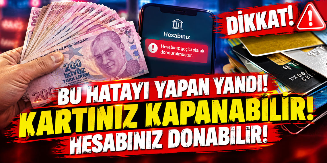 Bu hatayı yapan yandı! Kartınız kapanabilir, hesabınız donabilir