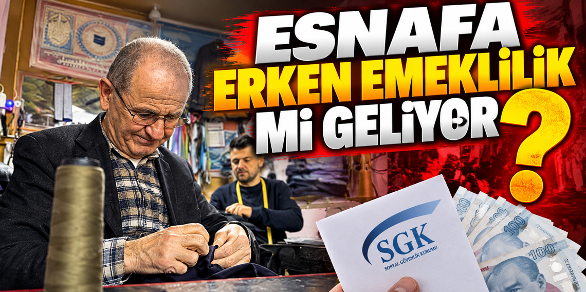 Esnaf için erken emeklilik çağrısı: 9 bin gün yerine 7 bin 200 gün talebi
