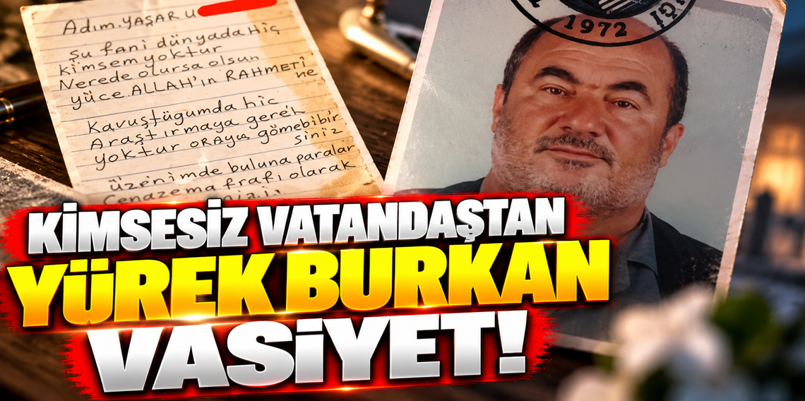 Kimsesiz Vatandaştan yürek burkan vasiyet!