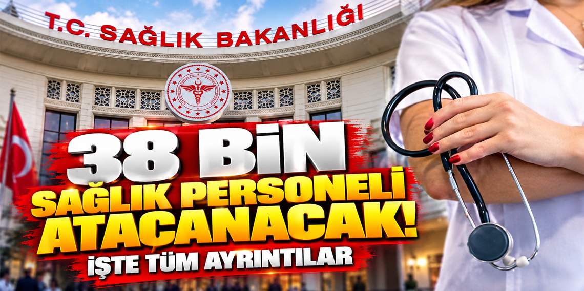 Sağlıkta 38 bin personel alınacak