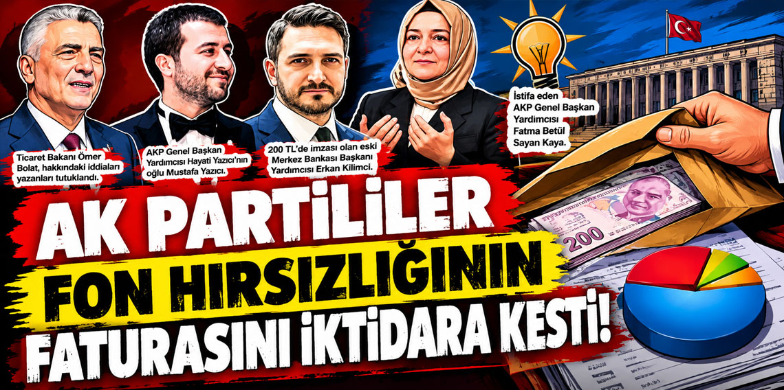 AK Partililer fon hırsızlığının faturasını iktidara kesti!