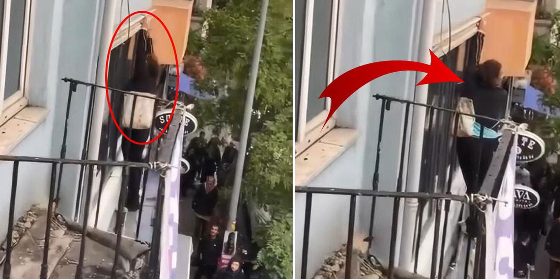 2 erkekle kaldığı otel odasının penceresine çıktı! Sonrası korkunç!