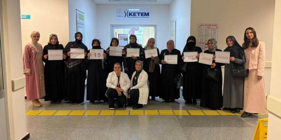Bayburt’ta köylerden gelen vatandaşlara kanser taraması yapıldı
