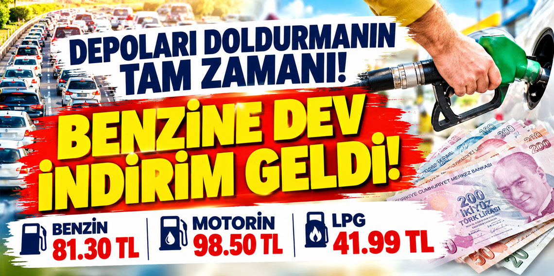 Depoları doldurmanın tam zamanı! Benzine dev indirim geldi