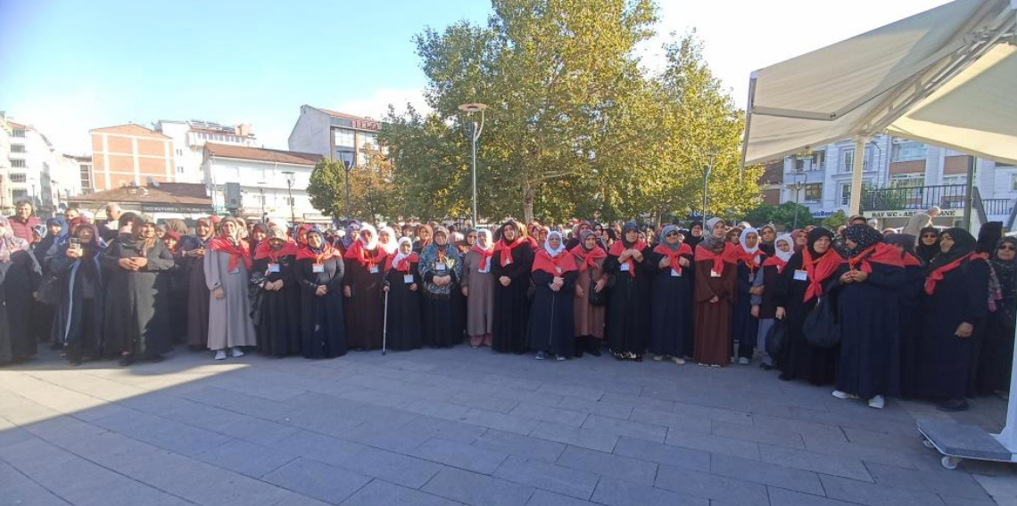 Havza’da umreciler kutsal topraklara uğurlandı