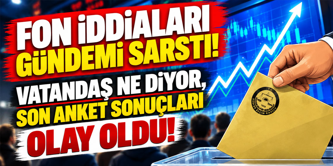 Fon iddiaları gündemi sarstı! Vatandaş ne diyor, son anket sonuçları olay oldu